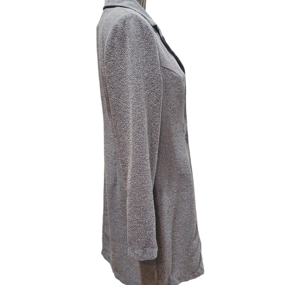 All that Jazz Women Dress and Jacket Career Suit Size 11/12 Blue White Texture - Picture 7 of 16